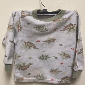 Fleece top with dinosaur print 3T
